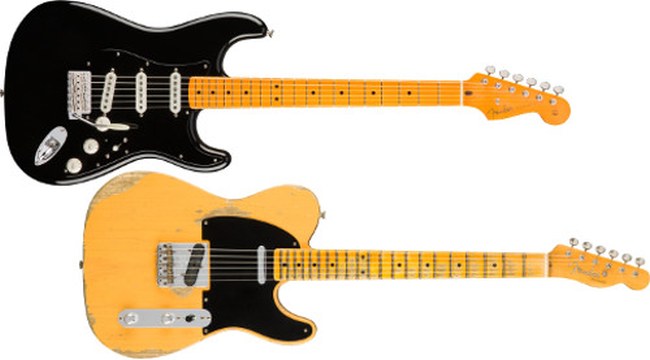 Fender Stratocaster et Telecaster